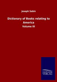 Produktbild: Dictionary of Books relating to America