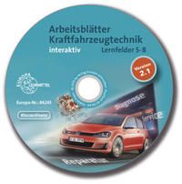 Produktbild: Arbeitsbl&auml;tter Kraftfahrzeugtechnik Lernfelder 5-8 interaktiv