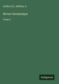 Produktbild: Revue Germanique