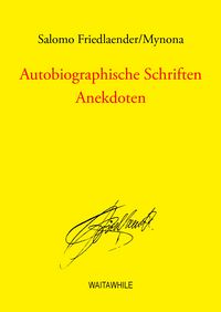 Produktbild: Autobiographische Schriften
