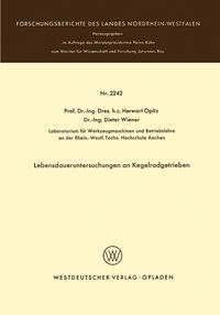 Produktbild: Lebensdaueruntersuchungen an Kegelradgetrieben