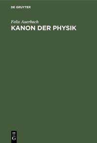 Produktbild: Kanon der Physik