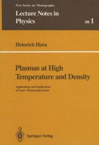 Produktbild: Plasmas at High Temperature and Density