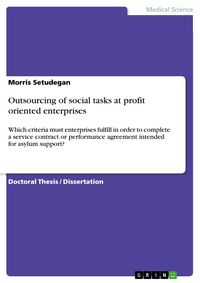 Produktbild: Outsourcing of social tasks at profit oriented enterprises