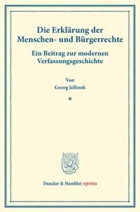 Produktbild: Die Erkl&auml;rung der Menschen- und B&uuml;rgerrechte.