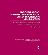 Produktbild: Sociology, Phenomenology and Marxian Analysis