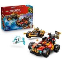 Produktbild: LEGO NINJAGO 71864 Kais und Coles Kombi-Flitzer, Bauset mit 3 Minifiguren
