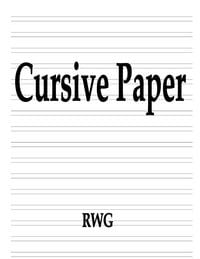 Produktbild: Cursive Paper