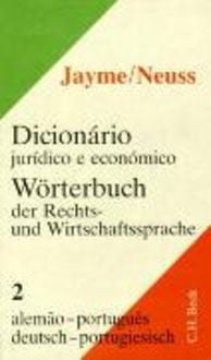 Produktbild: W&ouml;rterbuch der Rechts- und Wirtschaftssprache Teil II: Deutsch-Portugiesisch