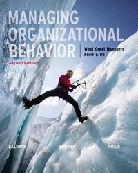 Produktbild: Baldwin, T: Managing Organizational Behavior with Connect Pl