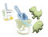 Produktbild: Spielstabil 5080 - Dinosaurier Set 4-teilig, Dino-Set mit Eimer/Schaufel/Sandförmchen, Sandspielzeug