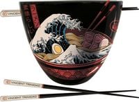 Produktbild: VINCENT TRINIDAD (GREAT RAMEN WAVE) RAMEN BOWL AND CHOPSTICKS SET