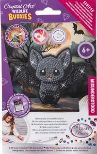 Produktbild: Craft Buddy CAFGR-31GEN051 - Crystal Art Wildlife Buddies, Misunderstood, Bat, Fledermaus, Serie 5, Diamond Painting