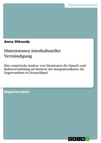 Produktbild: Dimensionen interkultureller Verst&auml;ndigung
