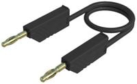 Produktbild: Hirschmann Test & Measurement MLN 25/2,5 SW Messleitung Lamellenstecker 4 mm Lamellenstecker 4 mm 25.00 cm Schwarz 1 St.