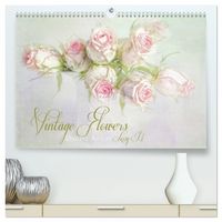 Produktbild: Vintage Flowers (hochwertiger Premium Wandkalender 2027 DIN A2 quer), Kunstdruck in Hochglanz
