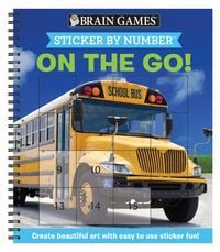 Produktbild: Brain Games - Sticker by Number: On the Go (Easy - Square Stickers)