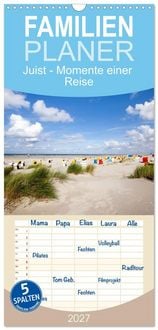 Produktbild: Familienplaner 2027 - Juist - Momente einer Reise mit 5 Spalten (Wandkalender, 21 x 45 cm) CALVENDO