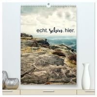 Produktbild: echt. sch&ouml;n. hier. (hochwertiger Premium Wandkalender 2026 DIN A2 hoch), Kunstdruck in Hochglanz