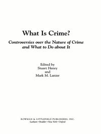 Produktbild: What Is Crime?