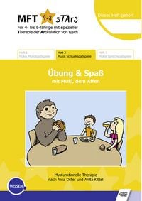 Produktbild: MFT 4-8 Stars - F&uuml;r 4- bis 8-J&auml;hrige mit spezieller Therapie der Artikulation von s/sch - &Uuml;bung und Spa&szlig; mit Muki, dem Affen