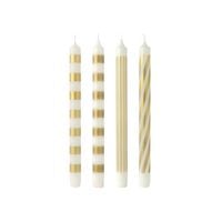 Produktbild: Villeroy & Boch Christmas Chic Stabkerzen wei&szlig;/gold, 4-tlg.