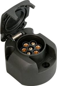 Produktbild: IWH 010207 Anh&auml;nger-Steckdose [Steckdose 7polig - Stecker 7polig] Kunststoff
