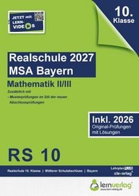 Produktbild: Original-Pr&uuml;fungen Realschule Bayern 2027 Mathematik II/III