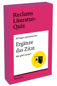 Produktbild: Erg&auml;nze das Zitat. Wie geht&rsquo;s weiter? 50 Fragen und Antworten f&uuml;r B&uuml;chermenschen