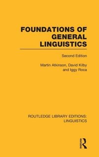 Produktbild: Foundations of General Linguistics (RLE Linguistics A