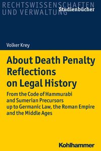 Produktbild: About Death Penalty. Reflections on Legal History