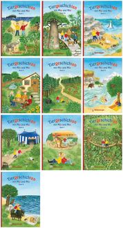 Produktbild: Paket &ndash; Tiergeschichten mit Mia und Mio &ndash; Komplettbezug Band 1 &ndash; 10