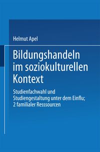 Produktbild: Bildungshandeln im soziokulturellen Kontext