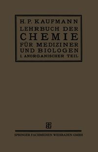 Produktbild: Lehrbuch der Chemie f&uuml;r Mediziner und Biologen