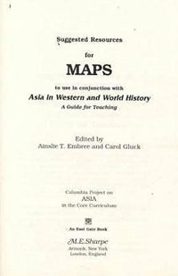 Produktbild: Embree, A: Suggested Resources for Maps to Use in Conjunctio