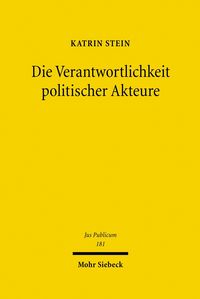 Produktbild: Die Verantwortlichkeit politischer Akteure