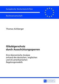 Produktbild: Gl&auml;ubigerschutz durch Aussch&uuml;ttungssperren