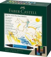 Bild vom Artikel Faber-Castell Dual Marker Pitt Artist Pen Tuschestift, 20er Set vom Autor 