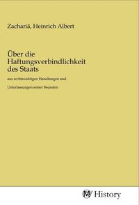 Produktbild: &Uuml;ber die Haftungsverbindlichkeit des Staats