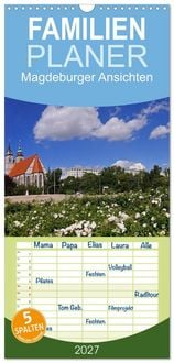 Produktbild: Familienplaner 2027 - Magdeburger Ansichten mit 5 Spalten (Wandkalender, 21 x 45 cm) CALVENDO