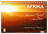 Produktbild: AFRIKA mit einem Hauch von Poesie (Tischkalender 2027 DIN A5 quer), CALVENDO Monatskalender
