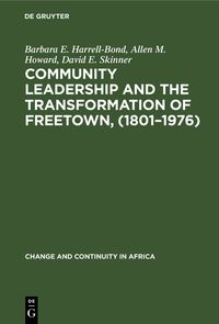 Produktbild: Community leadership and the transformation of Freetown, (1801&ndash;1976)