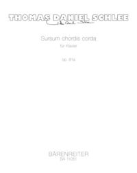Produktbild: Sursum chordis corda f&uuml;r Klavier op. 81a, Spielpartitur