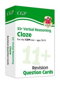 Produktbild: 11+ CEM Revision Question Cards: Verbal Reasoning Cloze - Ages 10-11