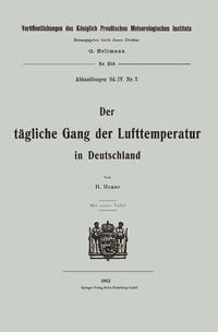Produktbild: Der t&auml;gliche Gang der Lufttemperatur in Deutschland