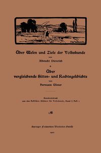 Produktbild: &Uuml;ber Wesen und Ziele der Volkskunde