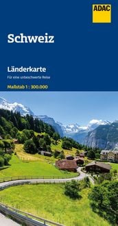 Produktbild: ADAC L&auml;nderkarte Schweiz 1:300.000