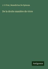 Produktbild: De la droite mani&egrave;re de vivre