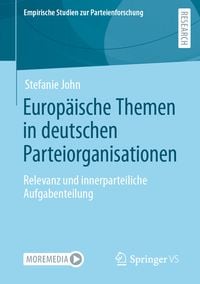 Produktbild: Europ&auml;ische Themen in deutschen Parteiorganisationen