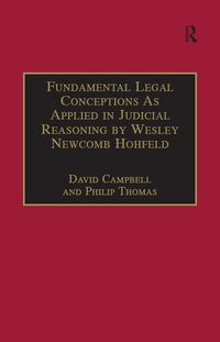 Produktbild: Fundamental Legal Conceptions As Applied in Judicial Reasoning by Wesley Newcomb Hohfeld